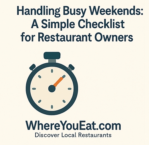 Handling Busy Weekends: A Simple Checklist for Restaurant Owners