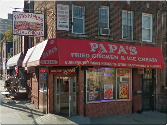 Papas Chicken and Ice Cream