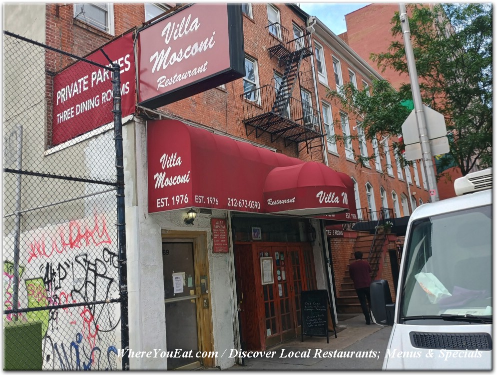 Villa Mosconi Restaurant