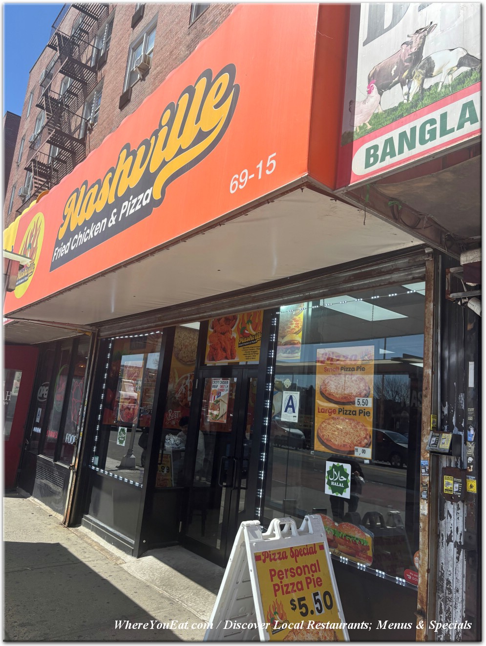 Halal Nashville Fried Chicken and Pizza