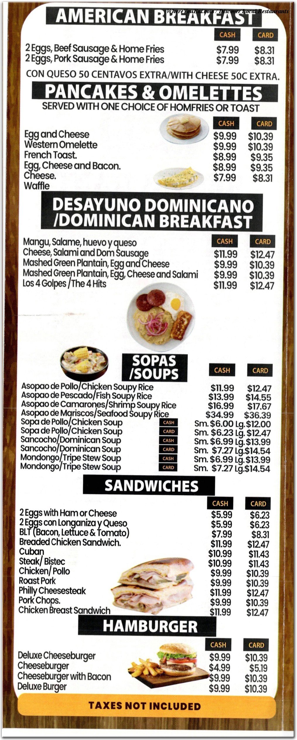 menu image