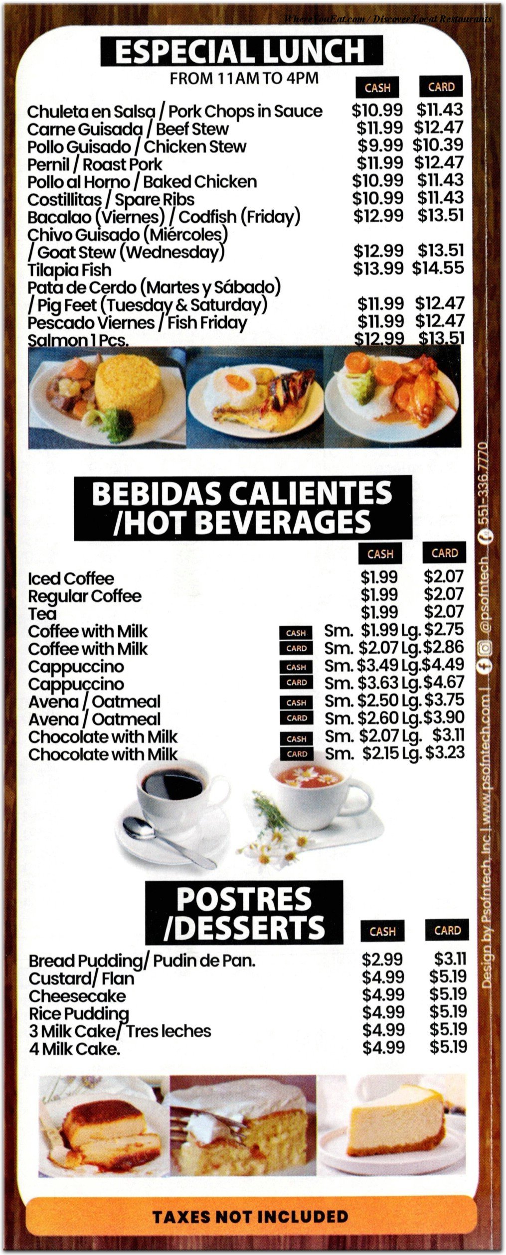 menu image