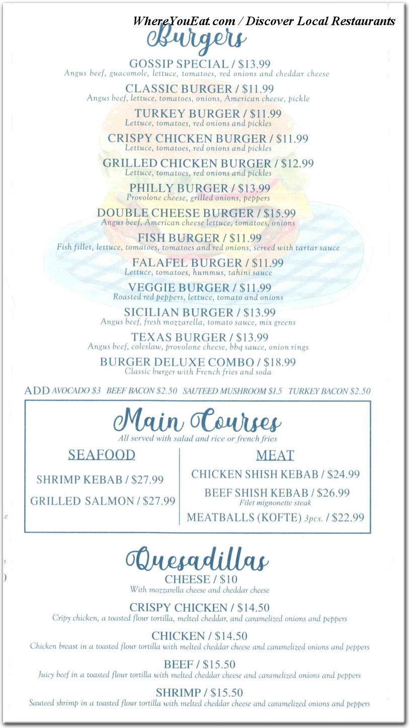 menu image