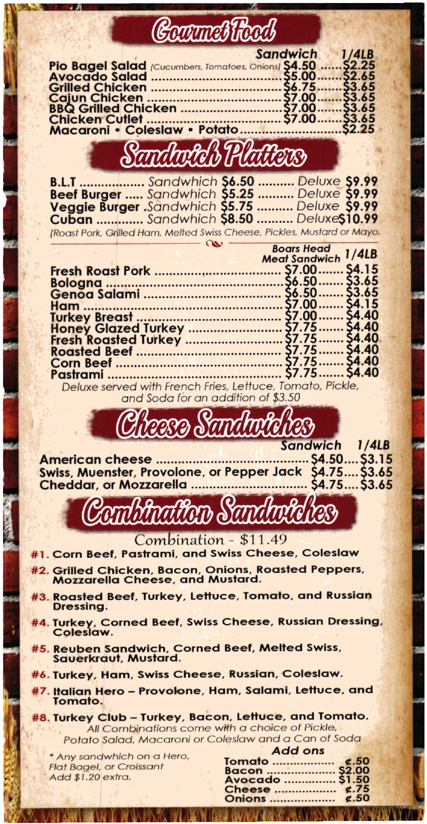 menu image