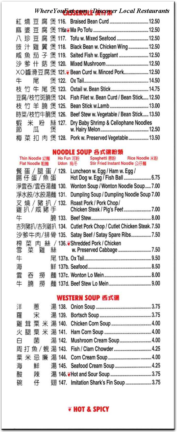 menu image