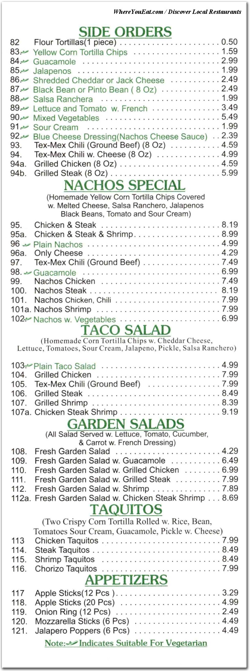 menu image