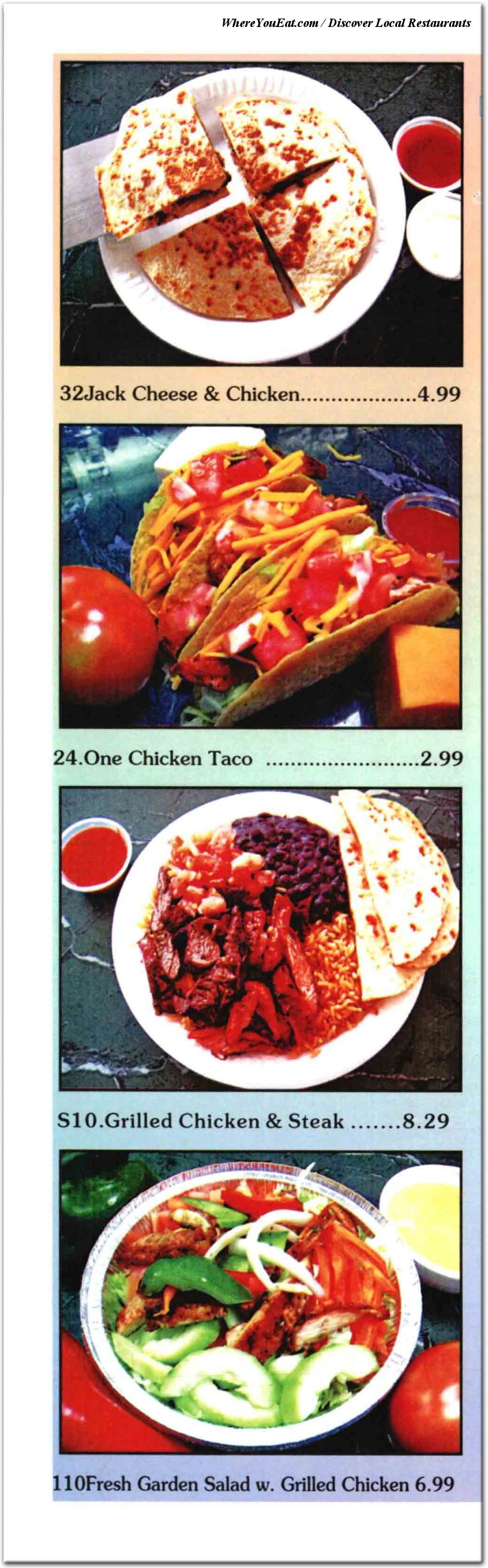 menu image