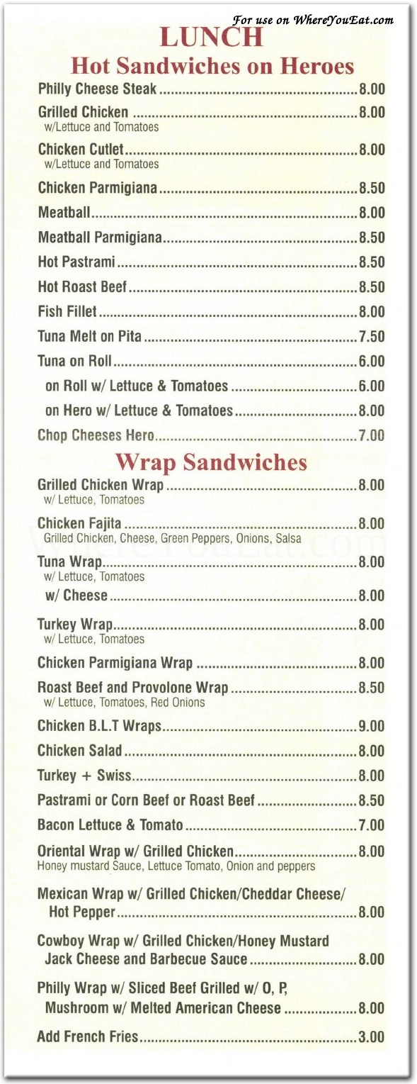 menu image