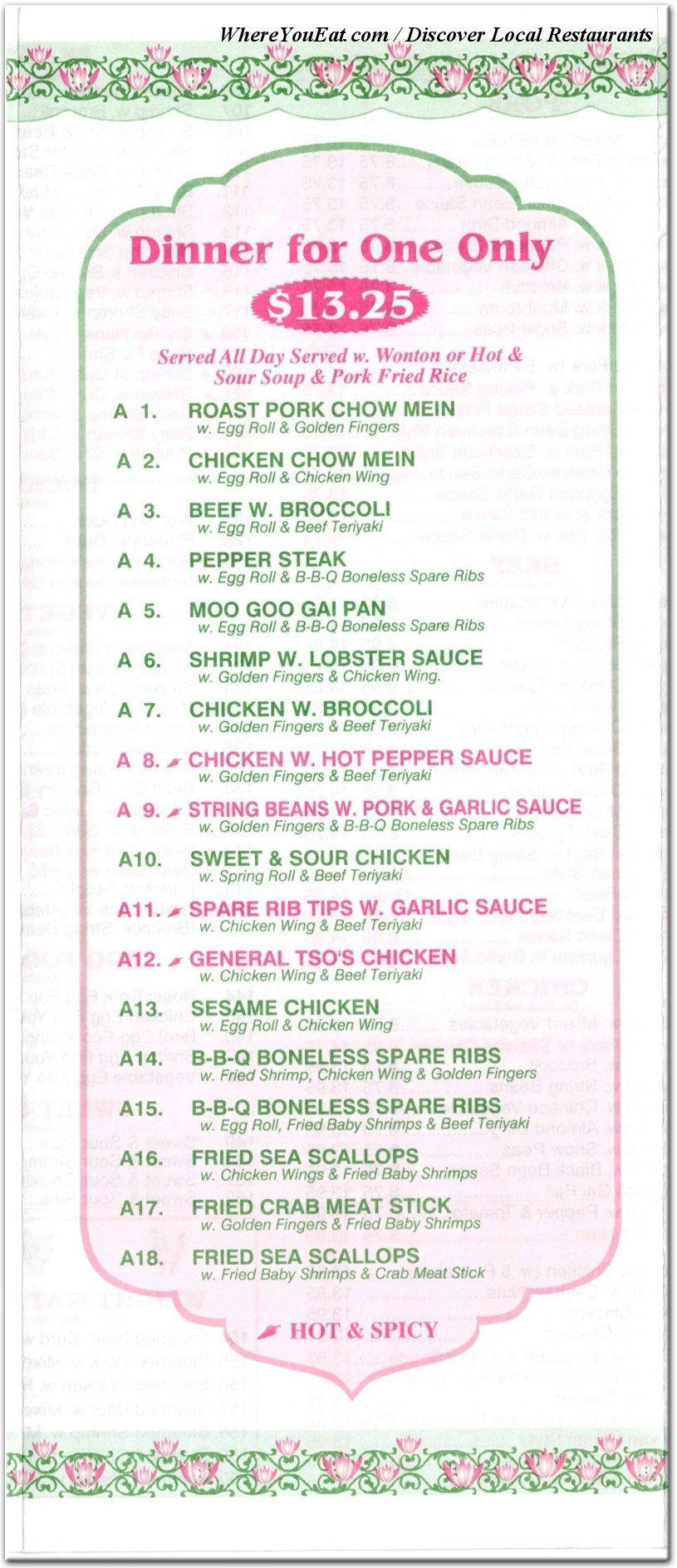 menu image