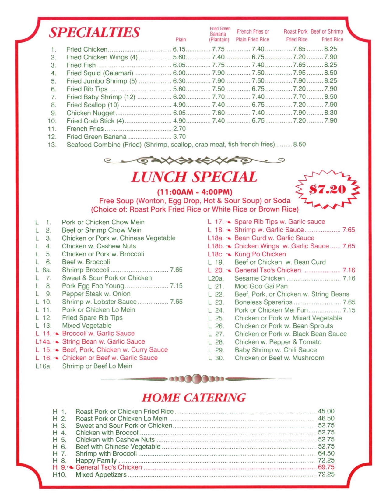 menu image