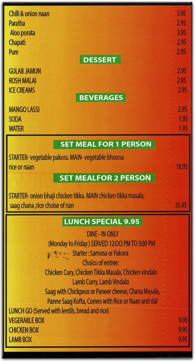 menu image