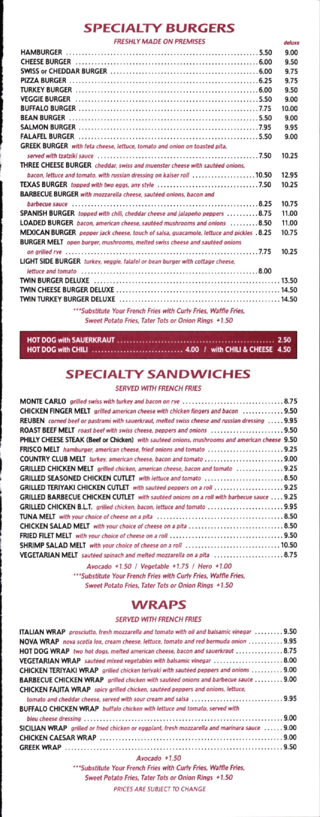 menu image