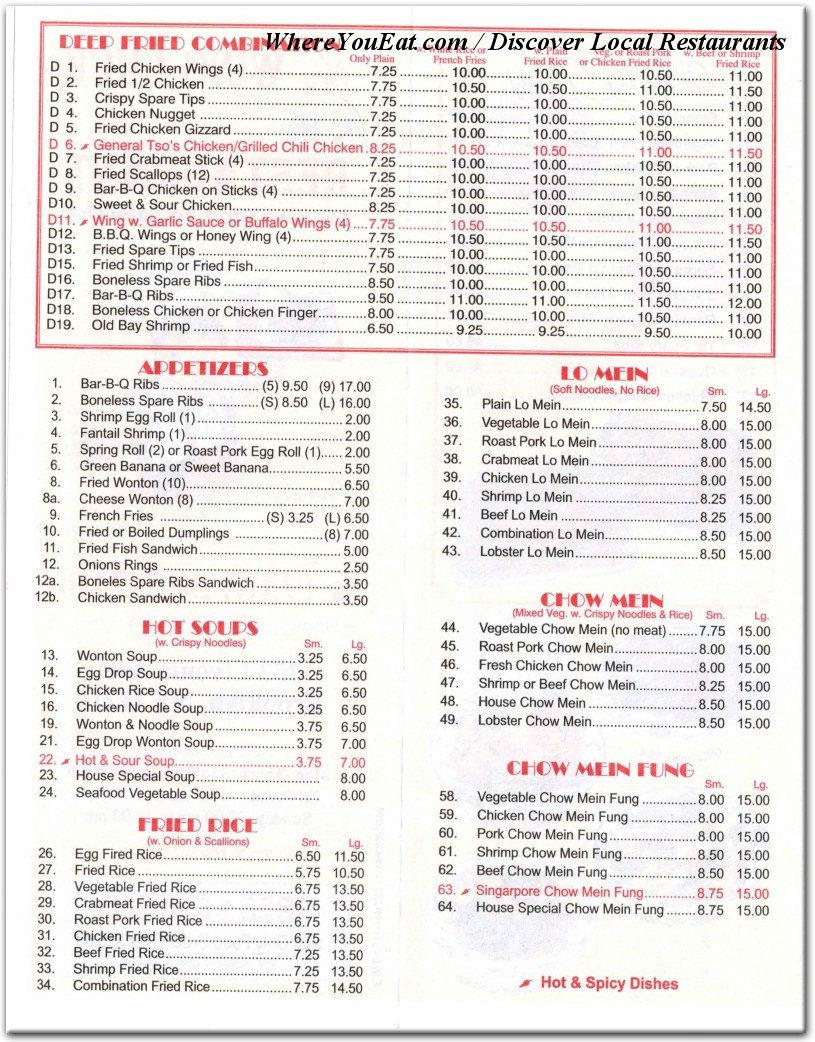 menu image