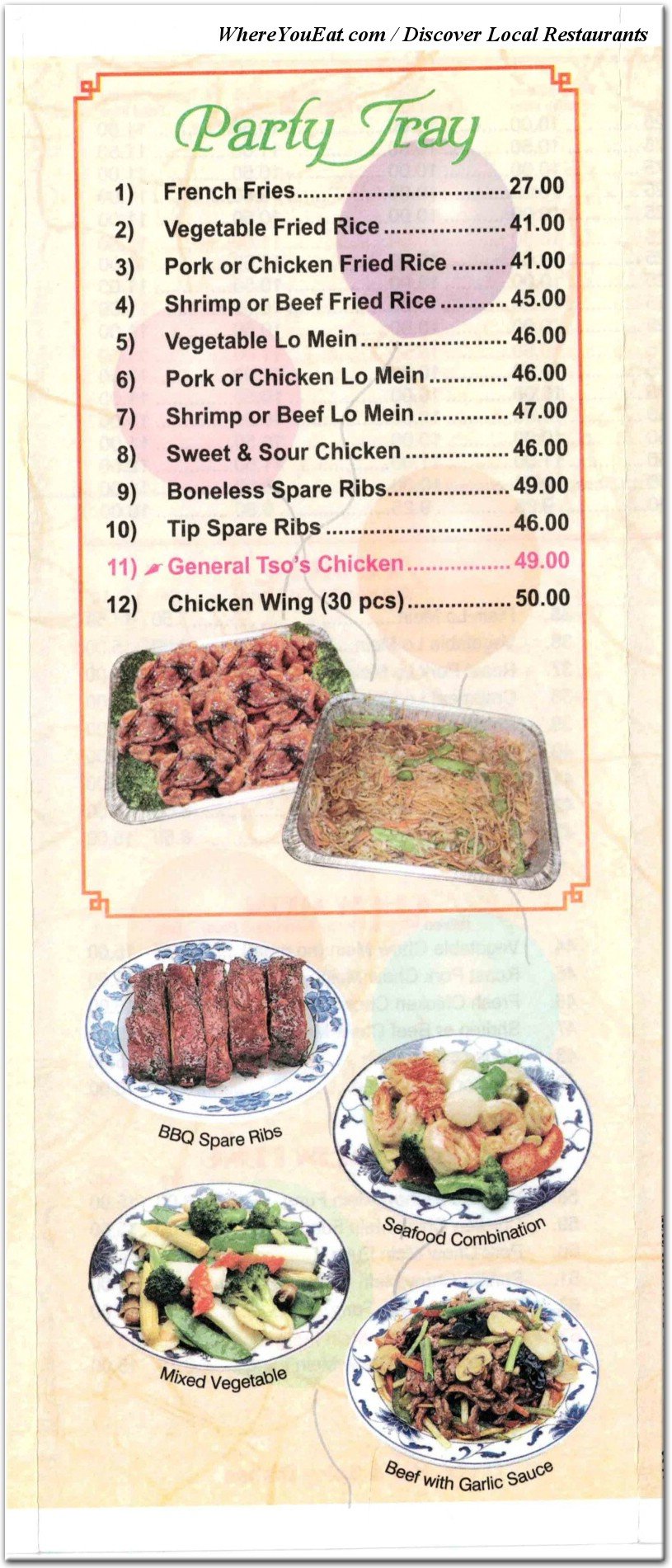menu image