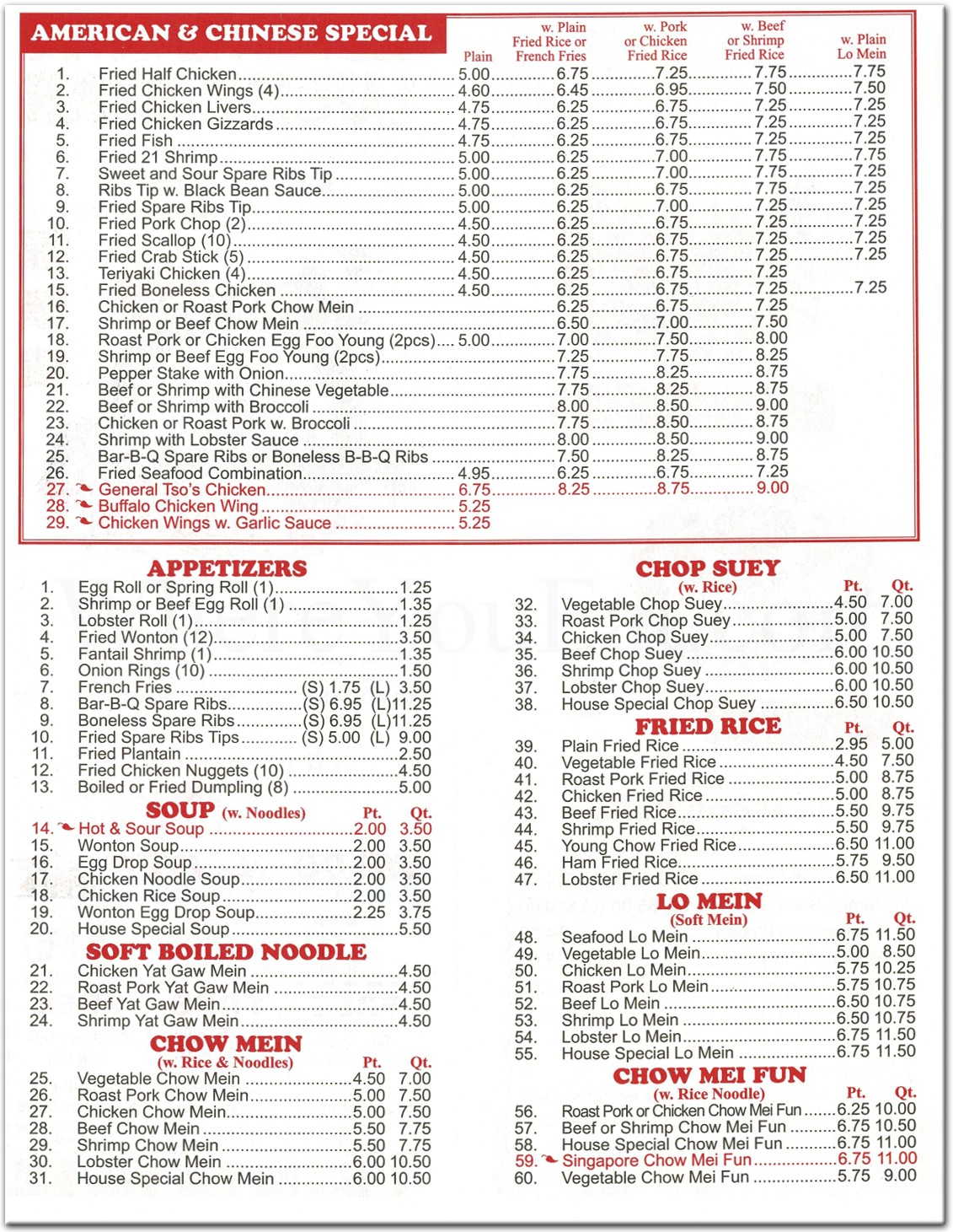 menu image