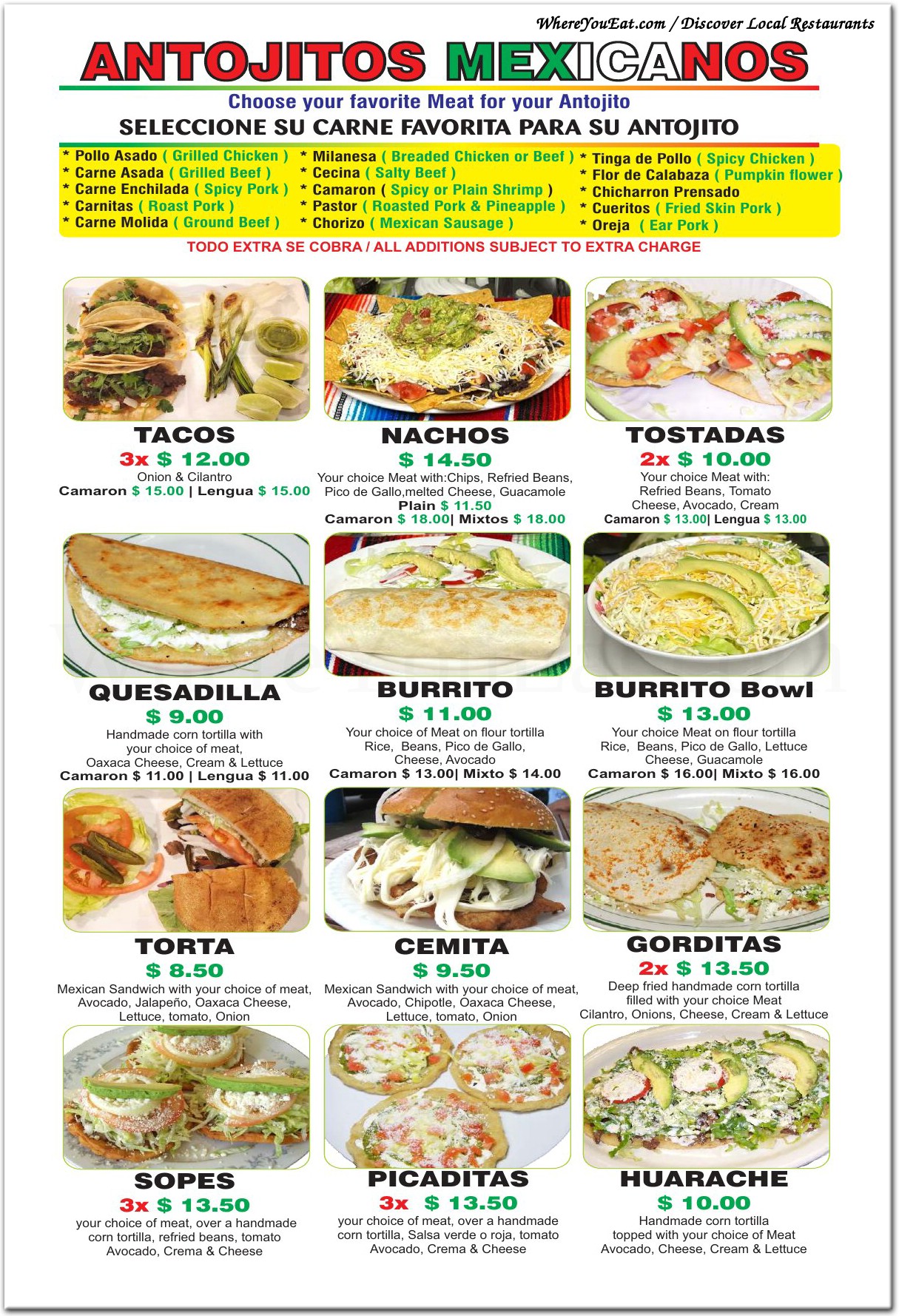 menu image