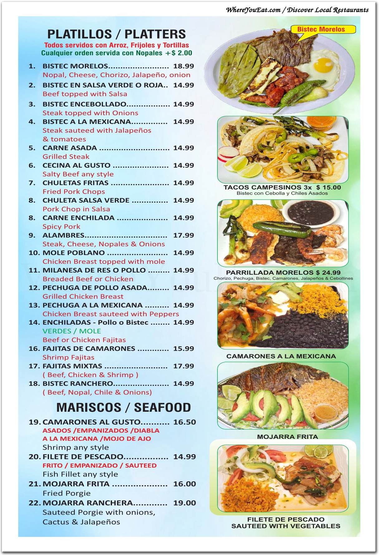 menu image