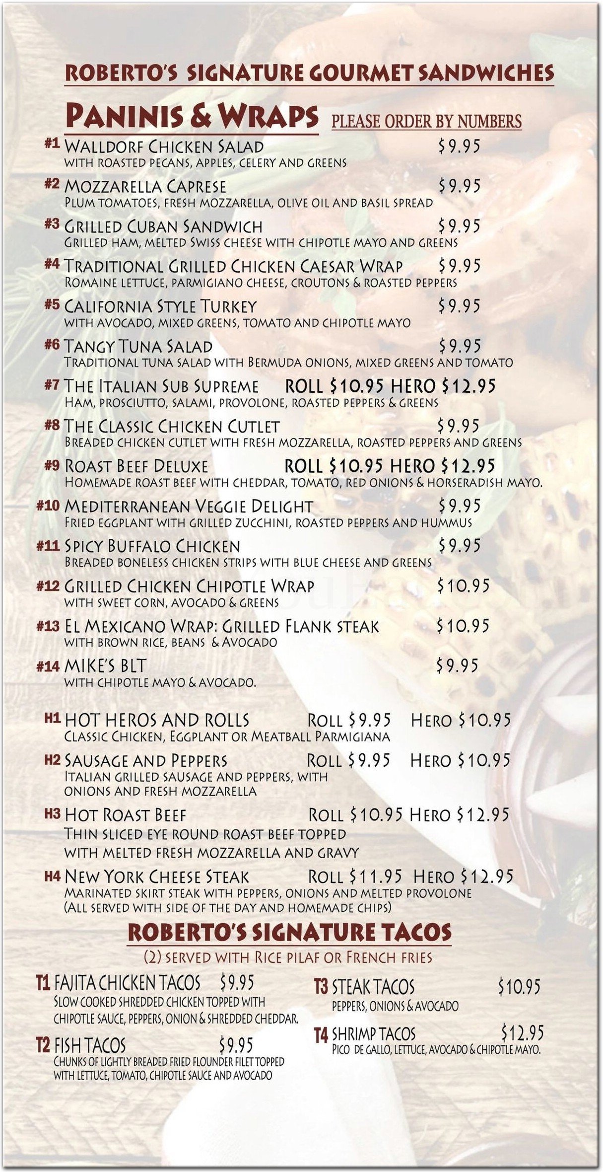 menu image