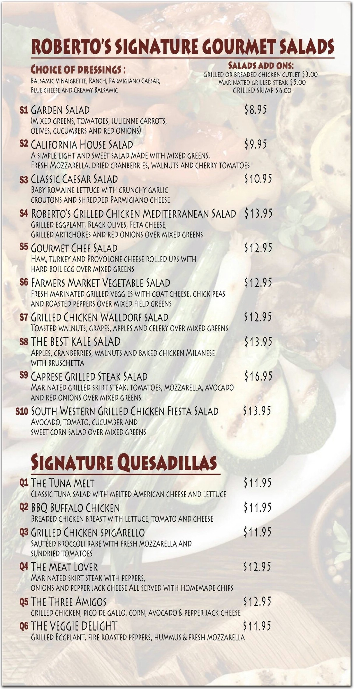 menu image