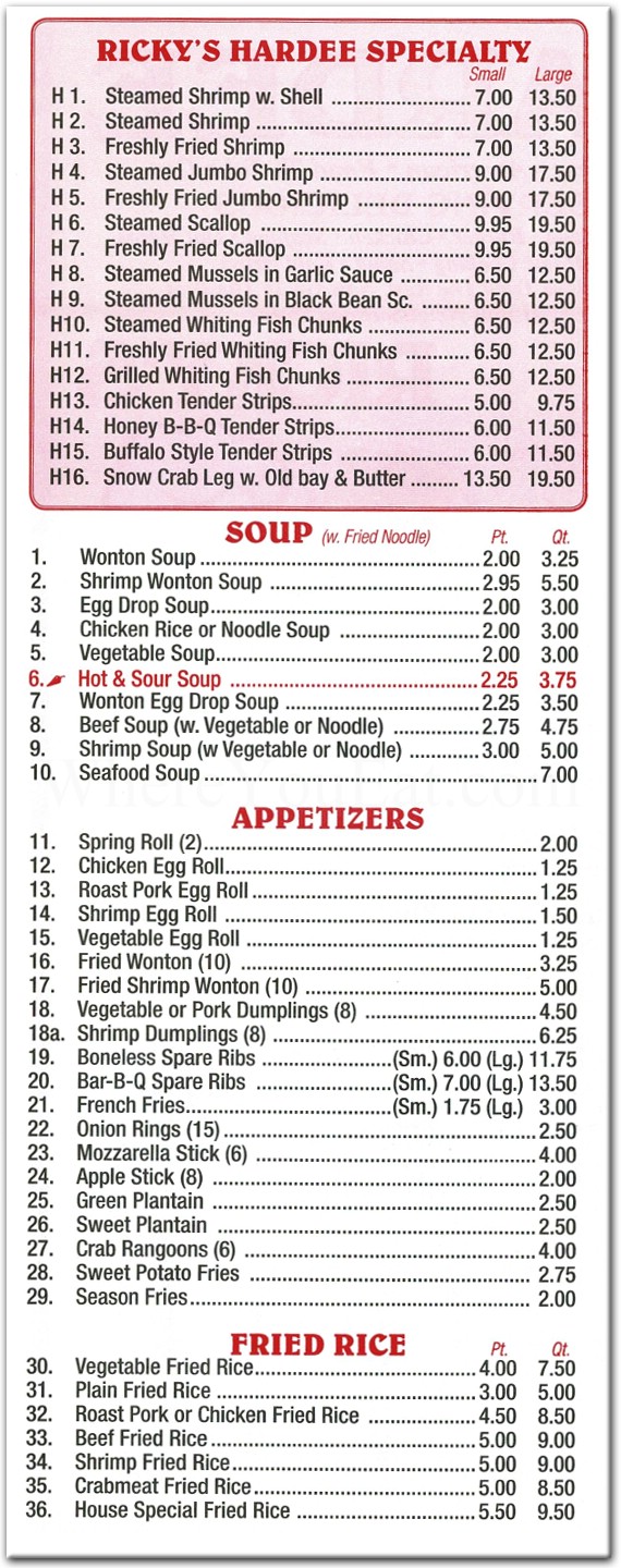 menu image