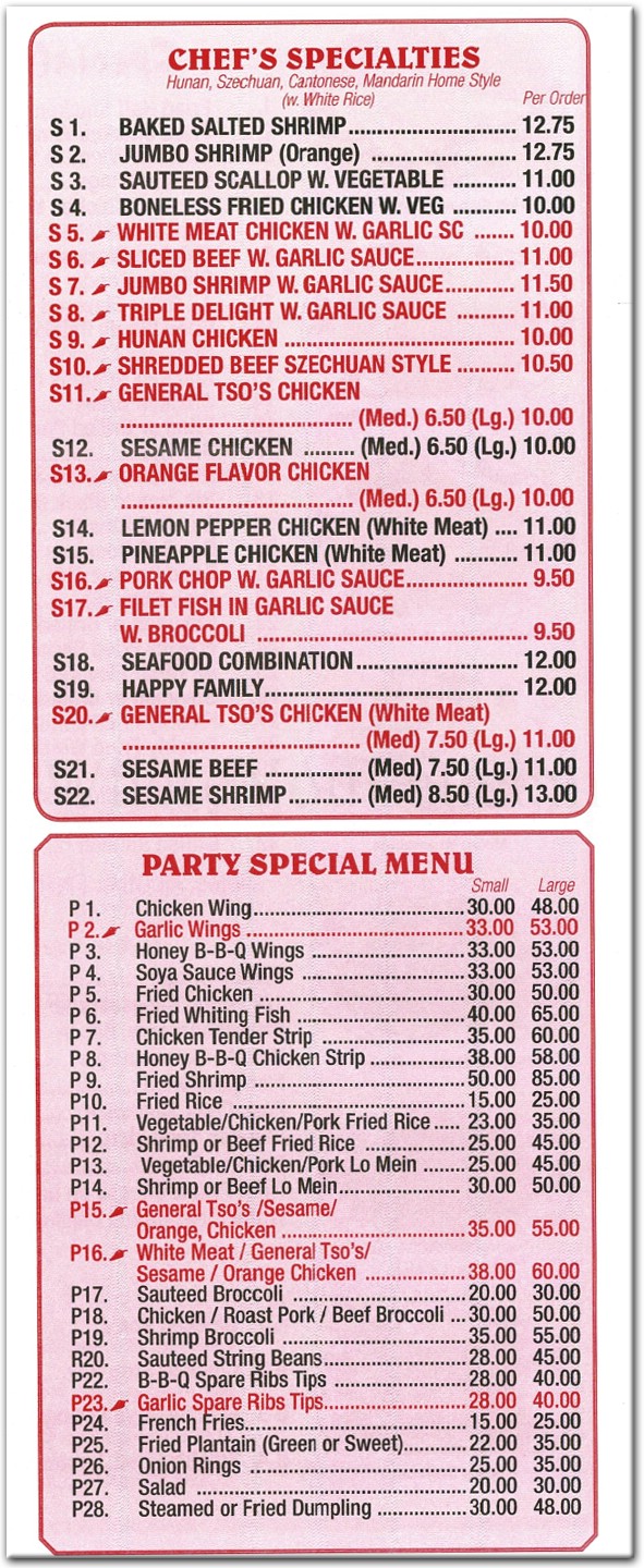 menu image