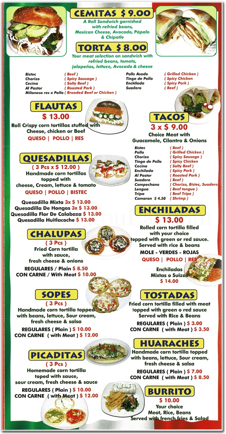 menu image