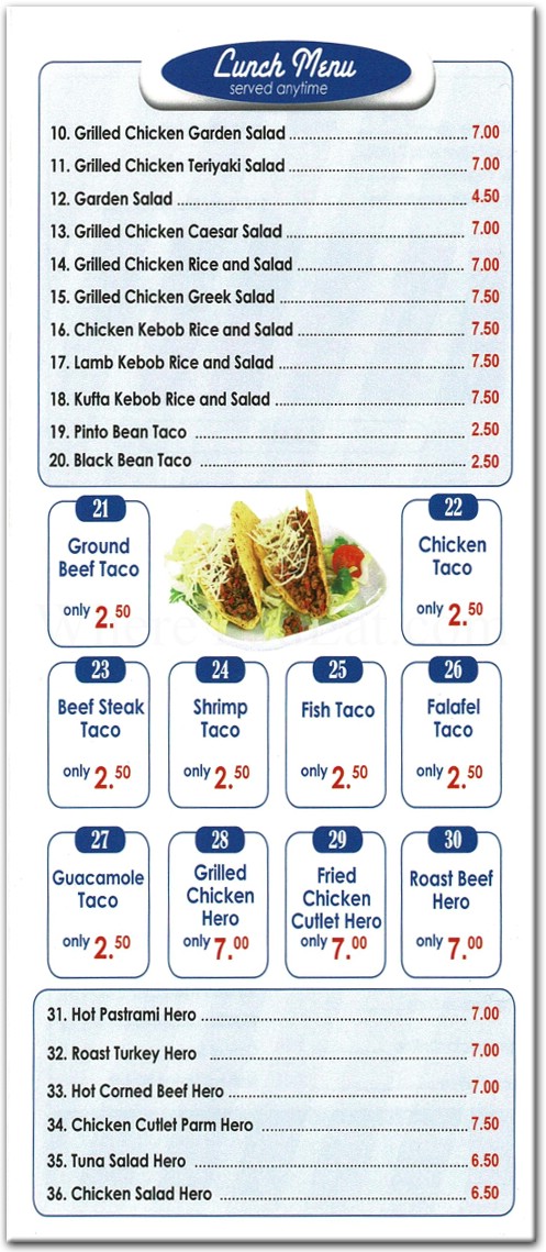 menu image