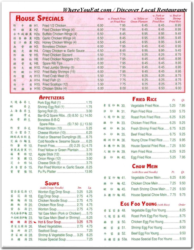 menu image