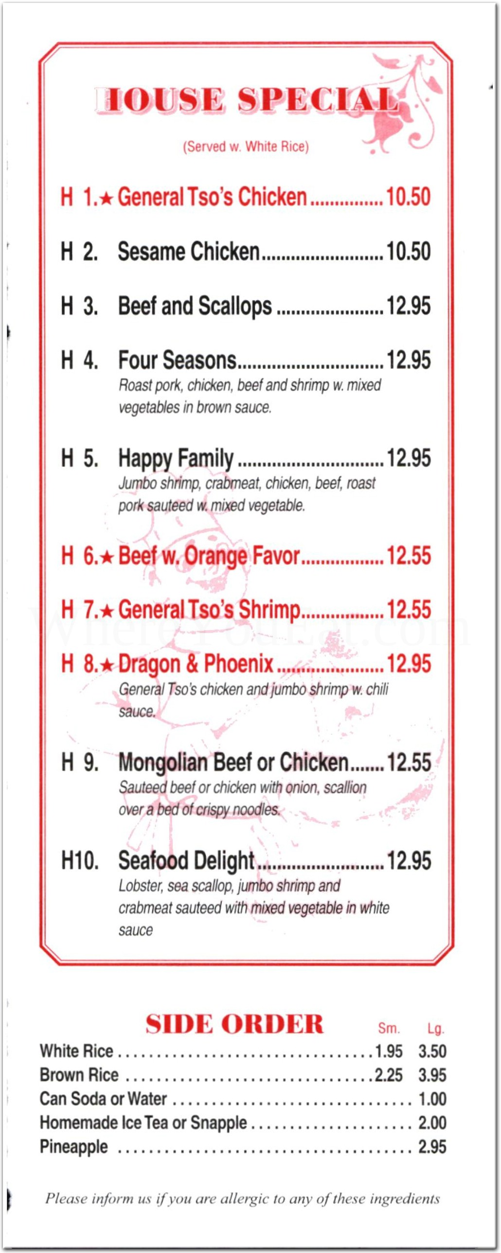 menu image