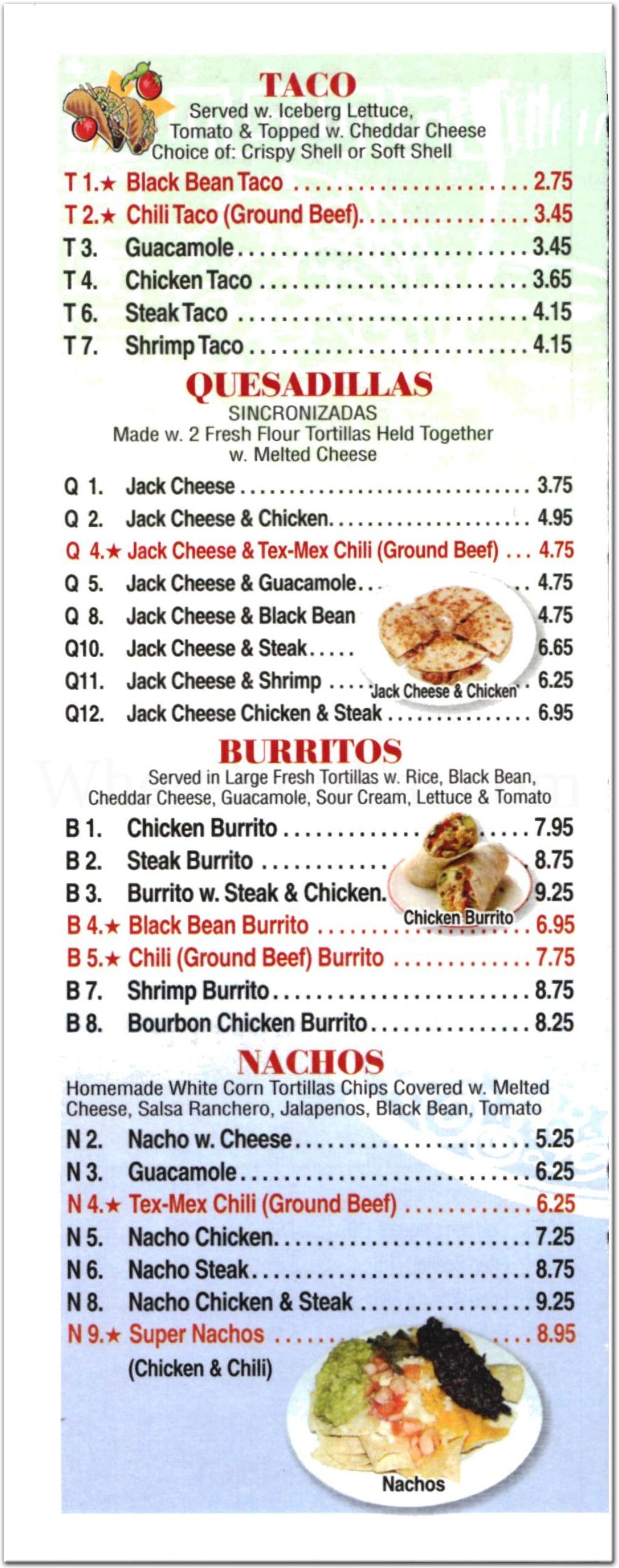 menu image