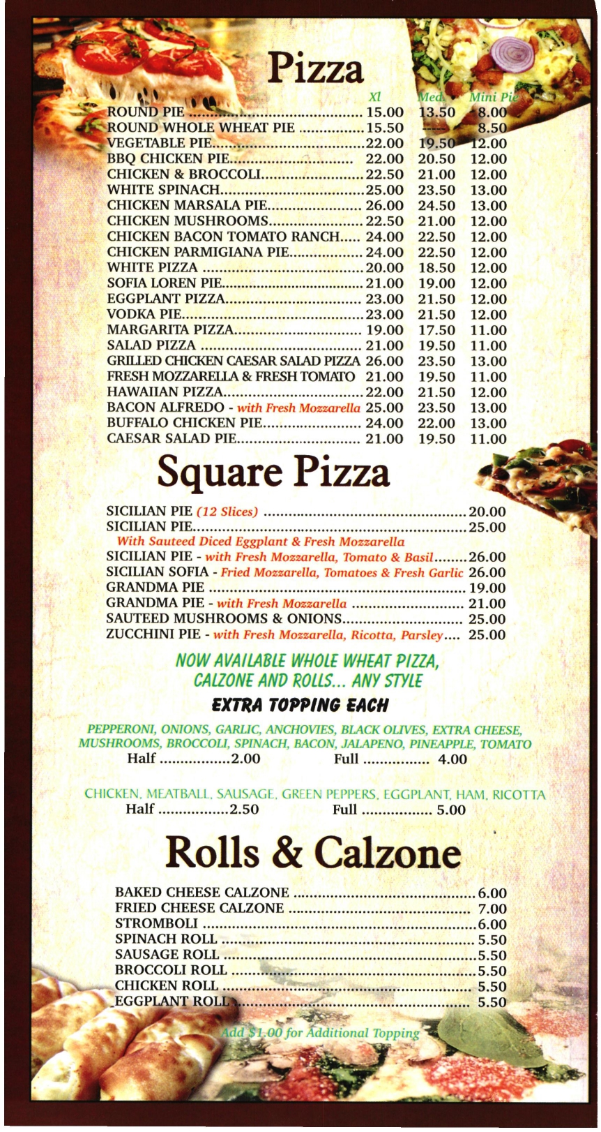 menu image