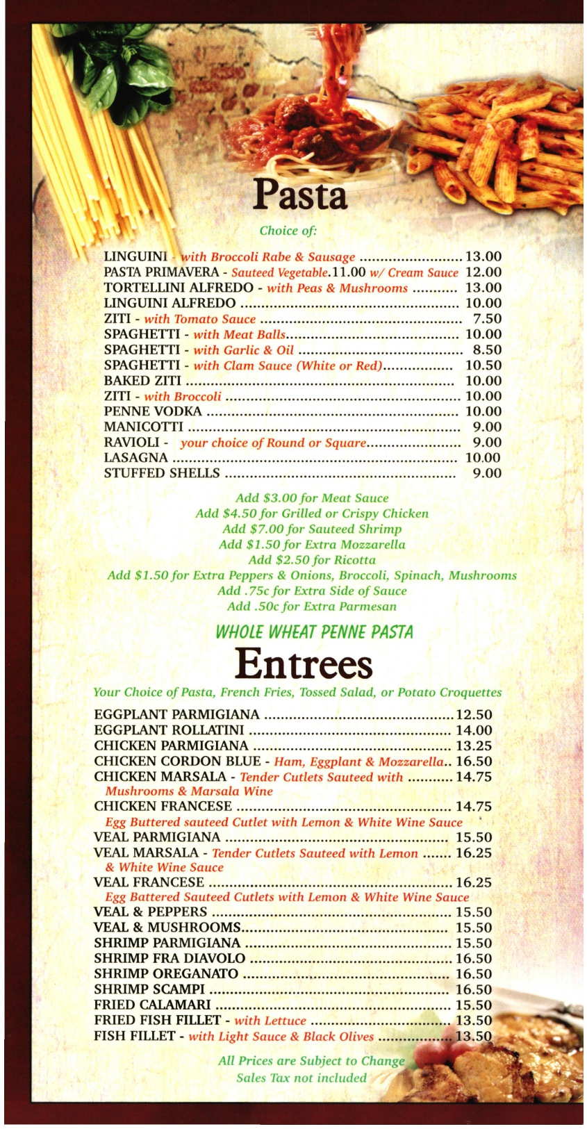 menu image