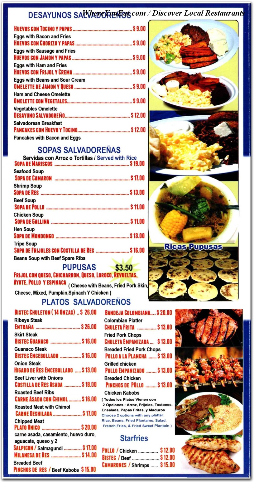 menu image