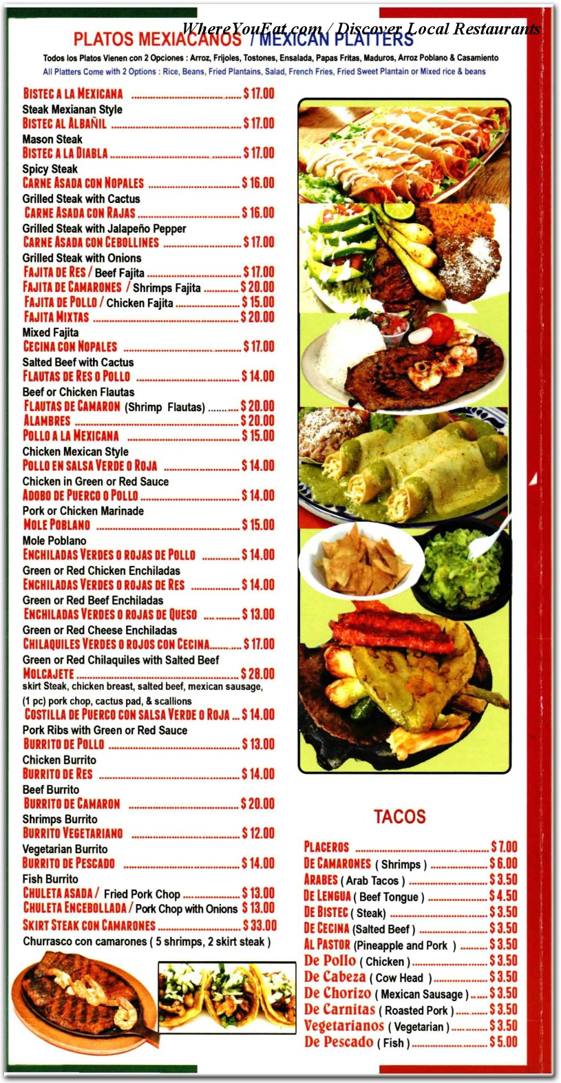 menu image