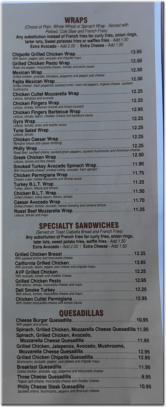 menu image