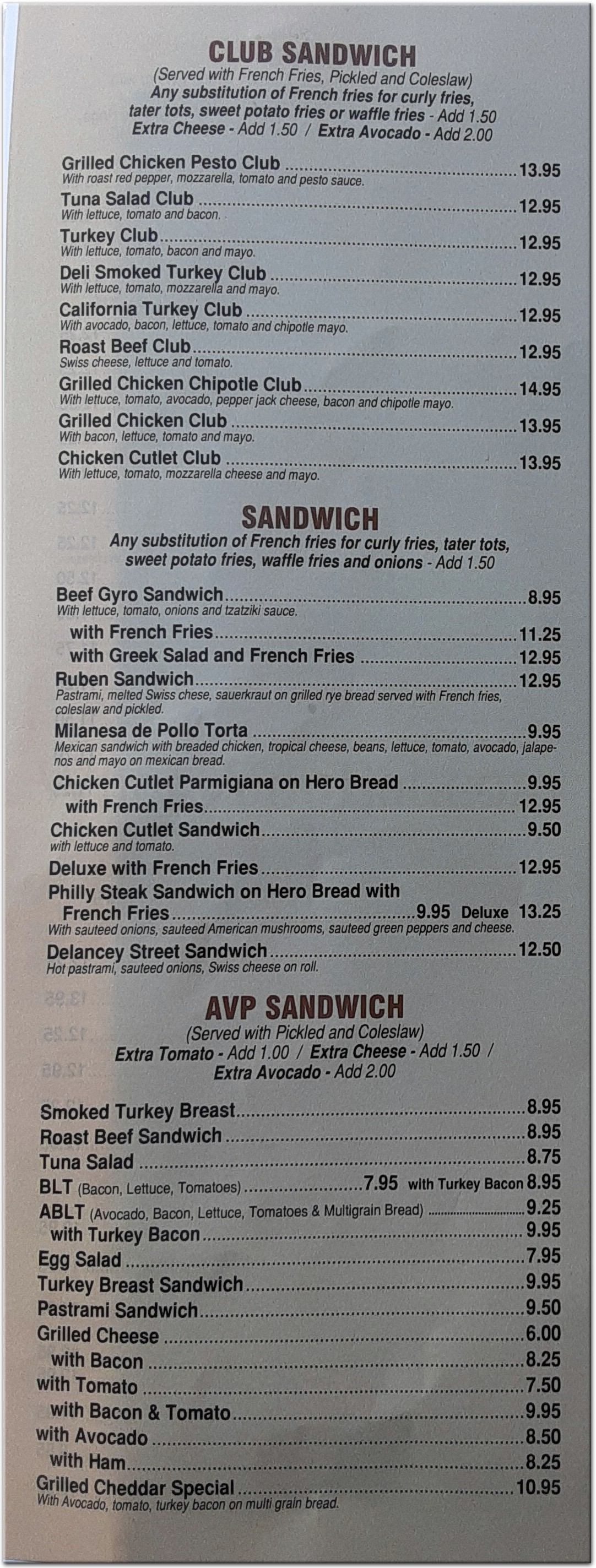 menu image