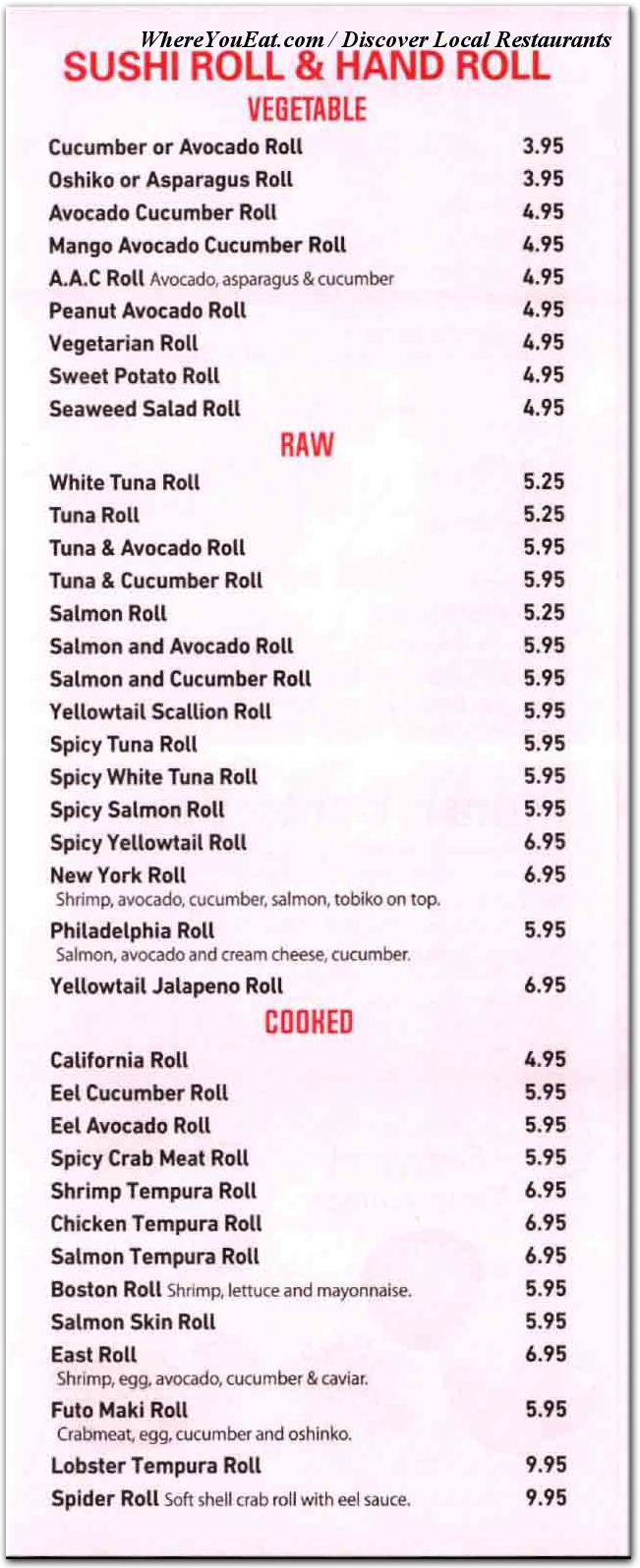 menu image