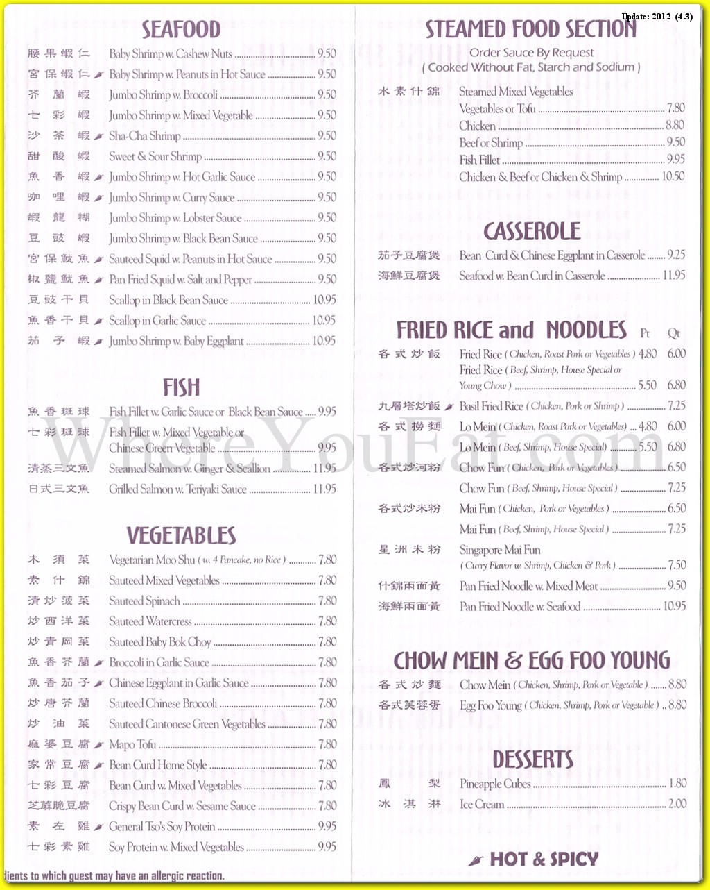 menu image