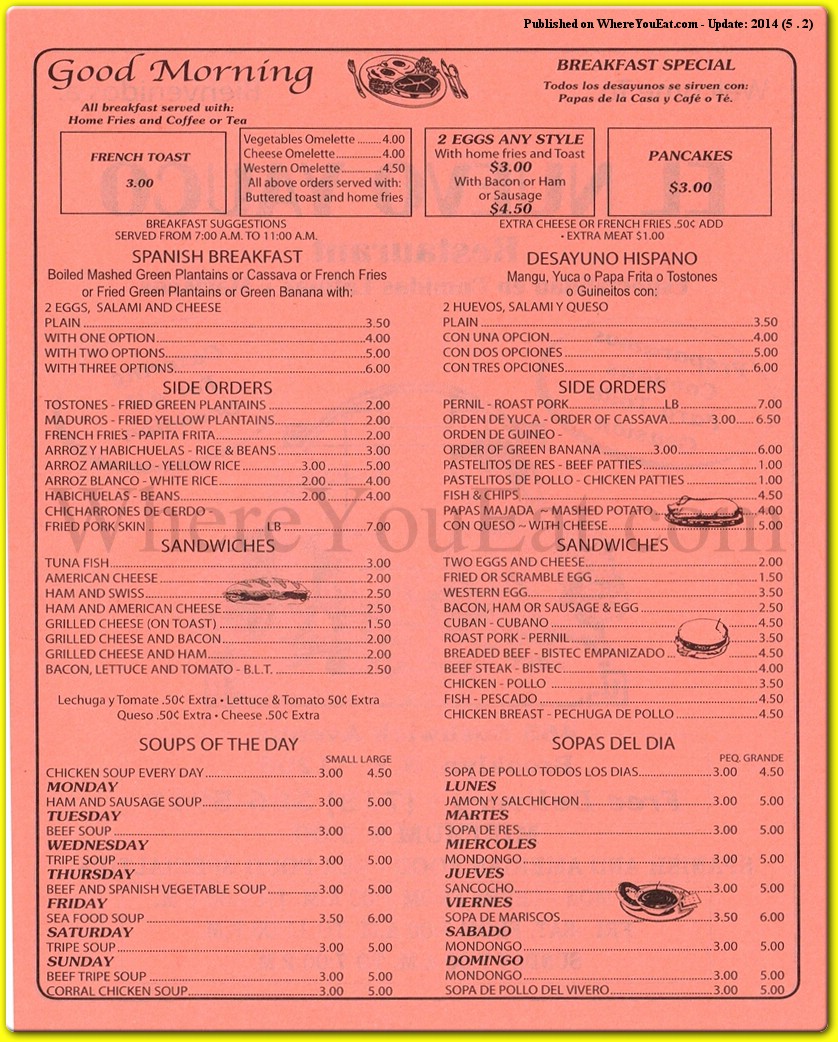 menu image