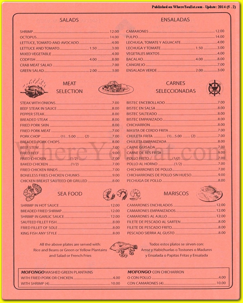 menu image