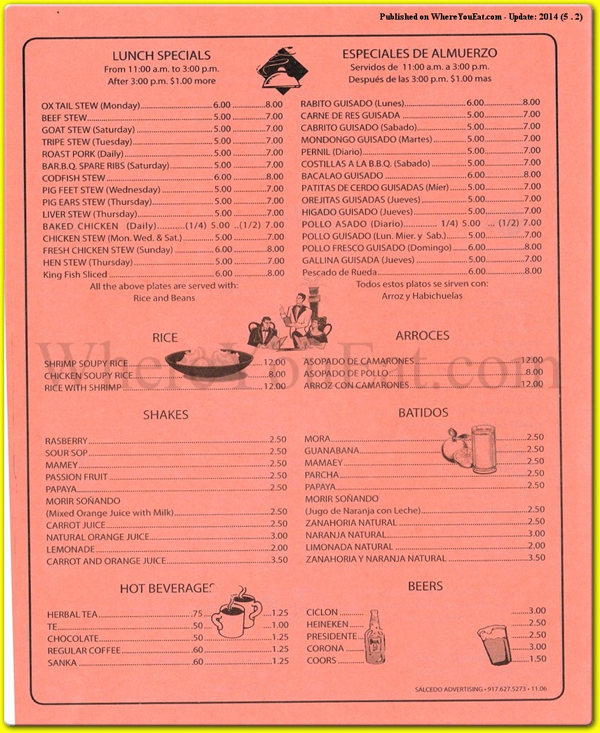 menu image