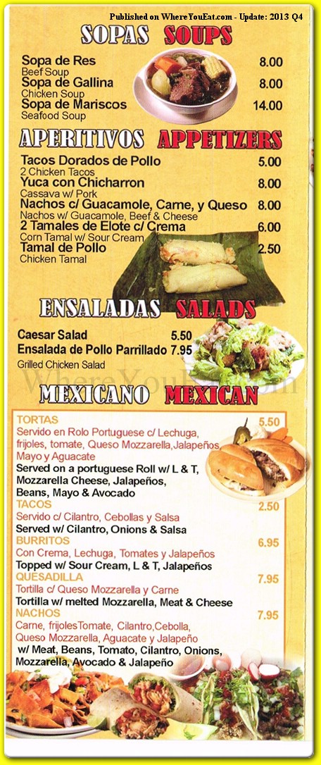 menu image