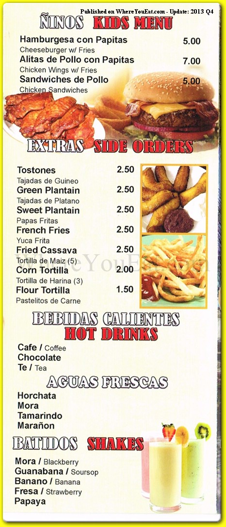 menu image