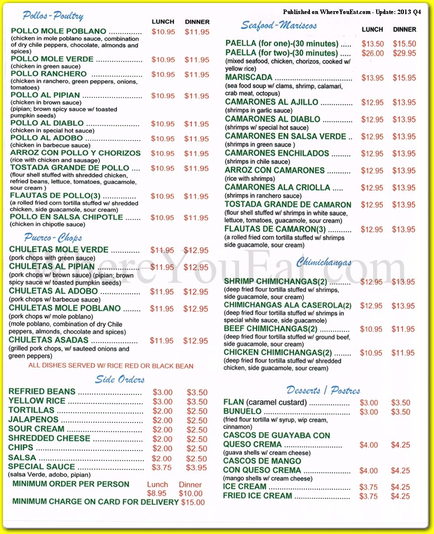 menu image