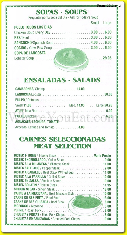 menu image