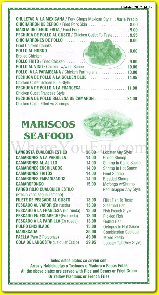 menu image