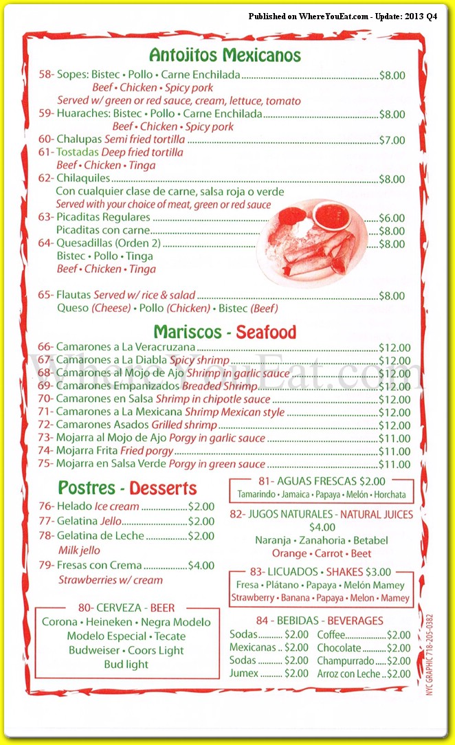 menu image