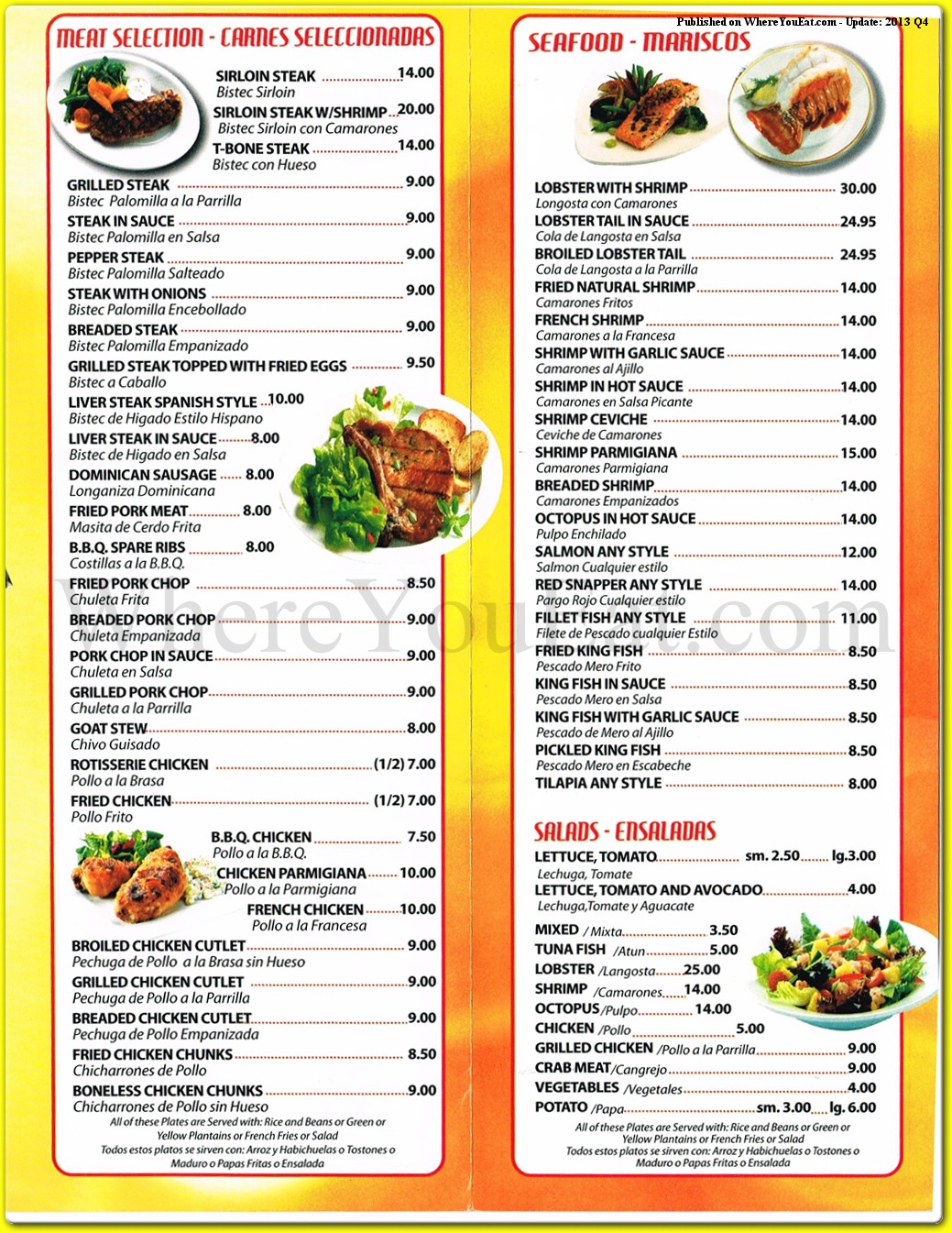 menu image