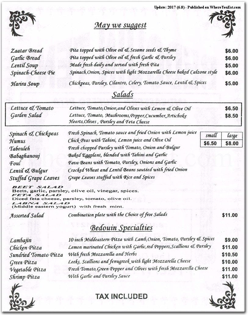 menu image