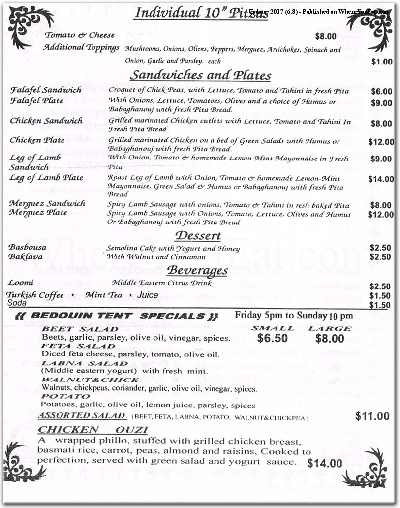 menu image